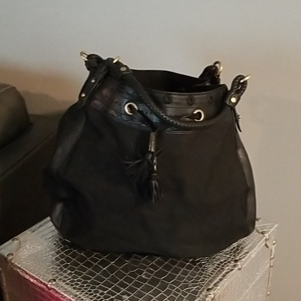 Cole Haan Black Hobo Style Purse (Medium size)